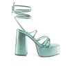 Platform Heels * | Brand New Women'S London Rag Anvil Platform Block Heels Green