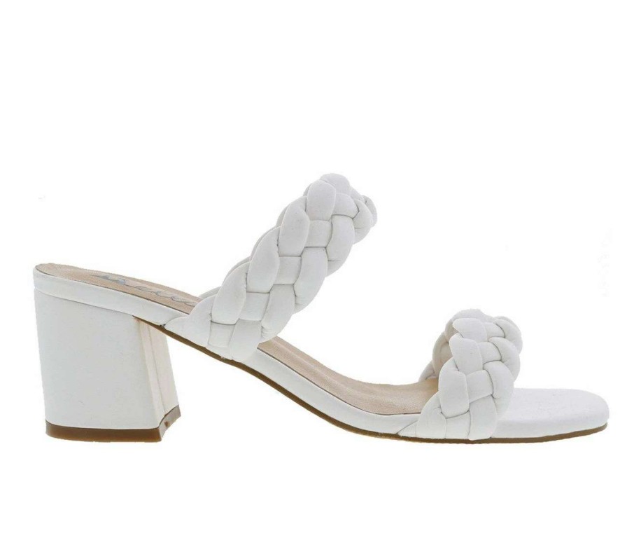 Heeled Sandals * | Best Pirce Women'S Bellini Fuss Dress Sandals White