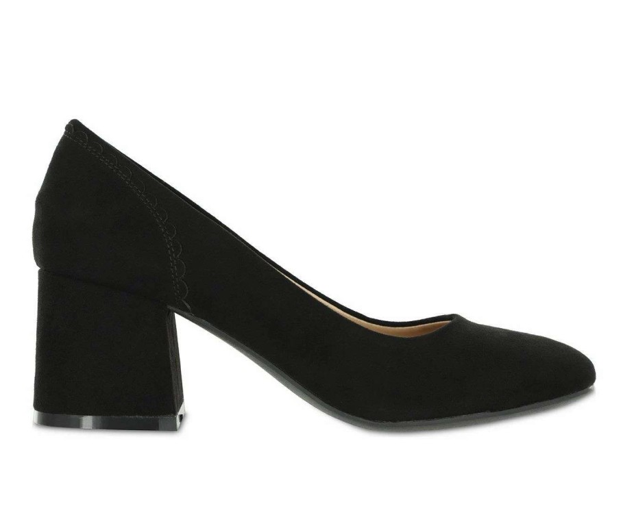 Block Heels * | Brand New Women'S Mia Amore Danila-W Pumps Black