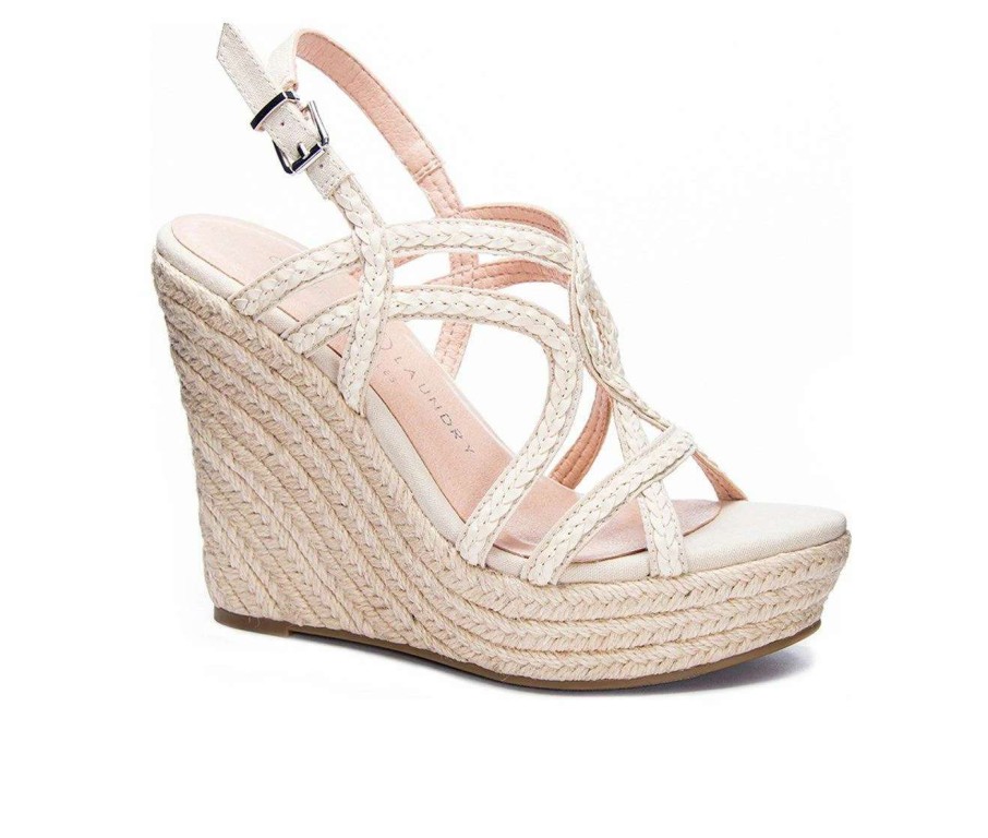 Wedge Heels * | Wholesale Women'S Chinese Laundry Maylin Platform Espadrille Wedges Cream