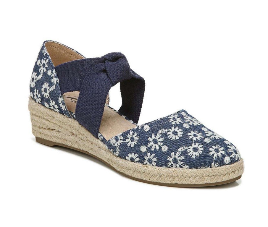 Wedge Heels * | Cheapest Women'S Lifestride Kascade Wedges Blue/White