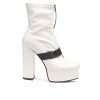 Heeled Boots * | Coupon Women'S London Rag Boomer Platform Heeled Booties White