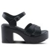 Block Heels * | Deals Women'S Patrizia Judith Block Heeled Sandals Black