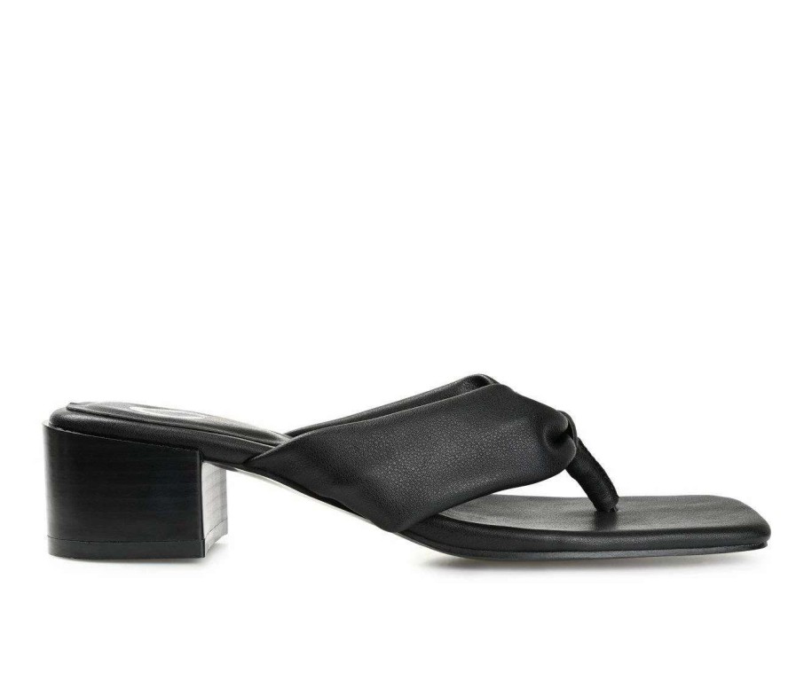 Heeled Sandals * | Best Reviews Of Women'S Journee Collection Seelah Dress Sandals Black