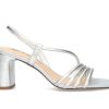 Heeled Sandals * | Budget Women'S Bella Vita Zariah Dress Sandals Silver Leather