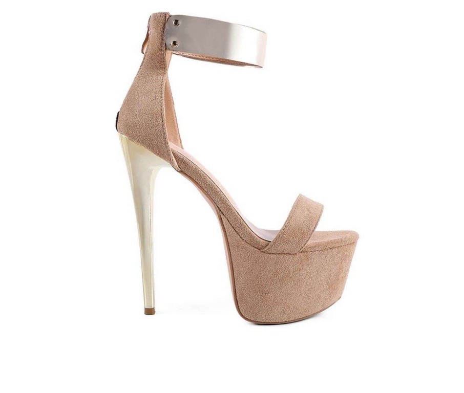 Platform Heels * | Brand New Women'S London Rag Cosmo Girl Platform Stilettos Latte