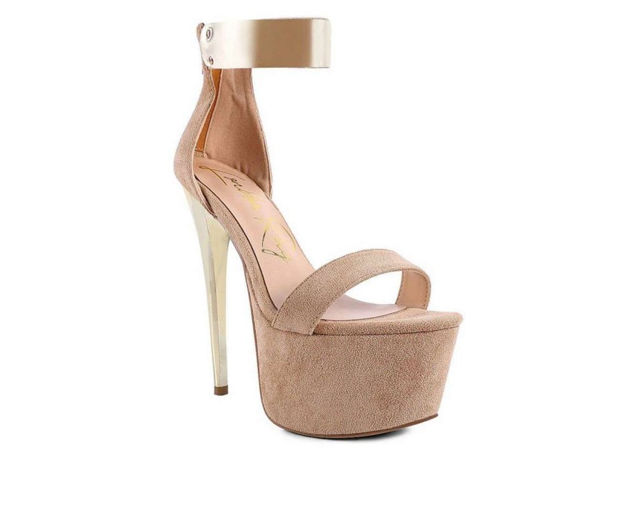 Platform Heels * | Brand New Women'S London Rag Cosmo Girl Platform Stilettos Latte