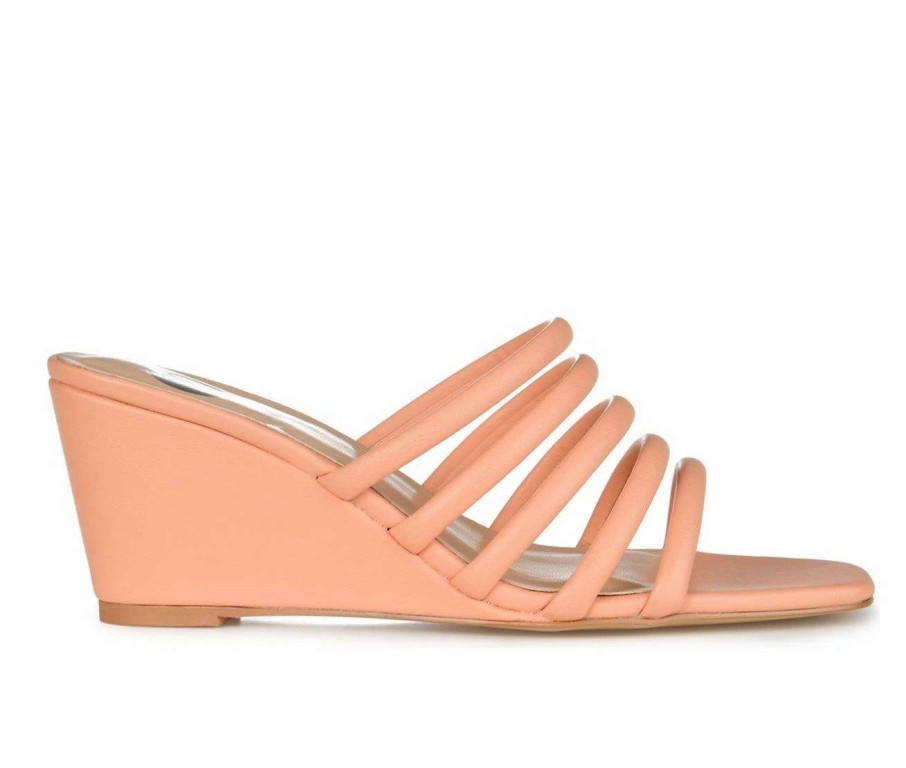 Wedge Heels * | Best Sale Women'S Journee Collection Rizie Wedges Pink