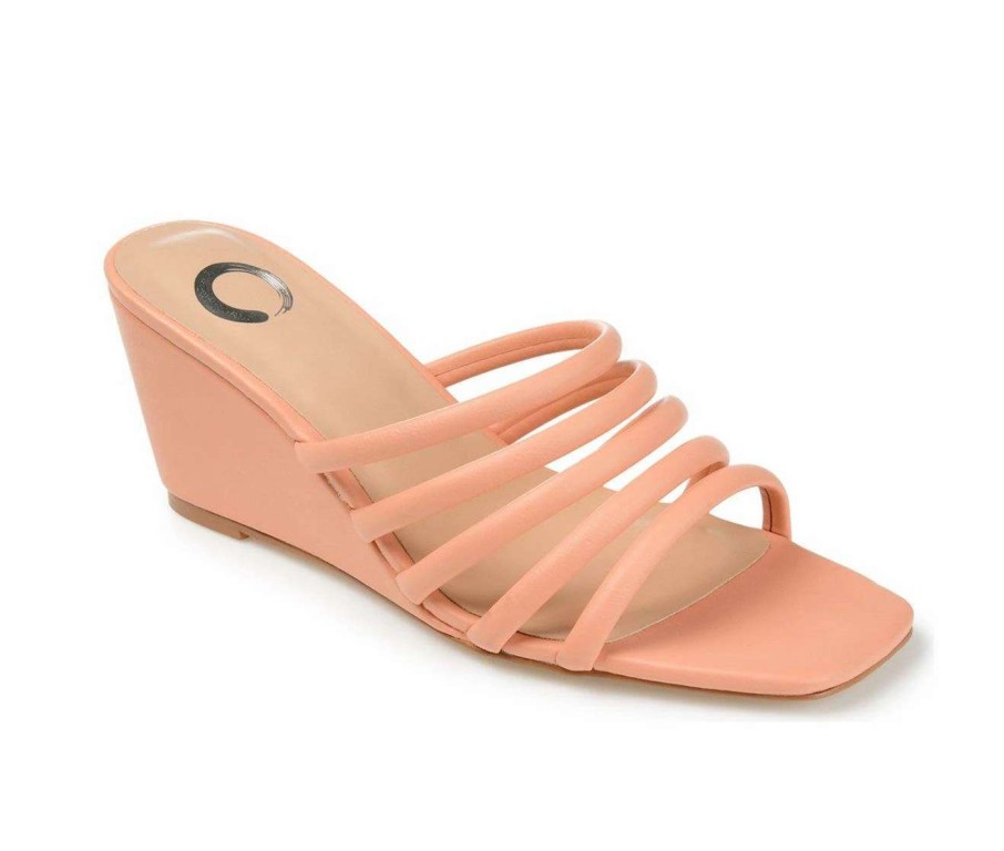 Wedge Heels * | Best Sale Women'S Journee Collection Rizie Wedges Pink