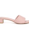 Heeled Sandals * | Hot Sale Women'S Olivia Miller Jael Dress Sandals Pink