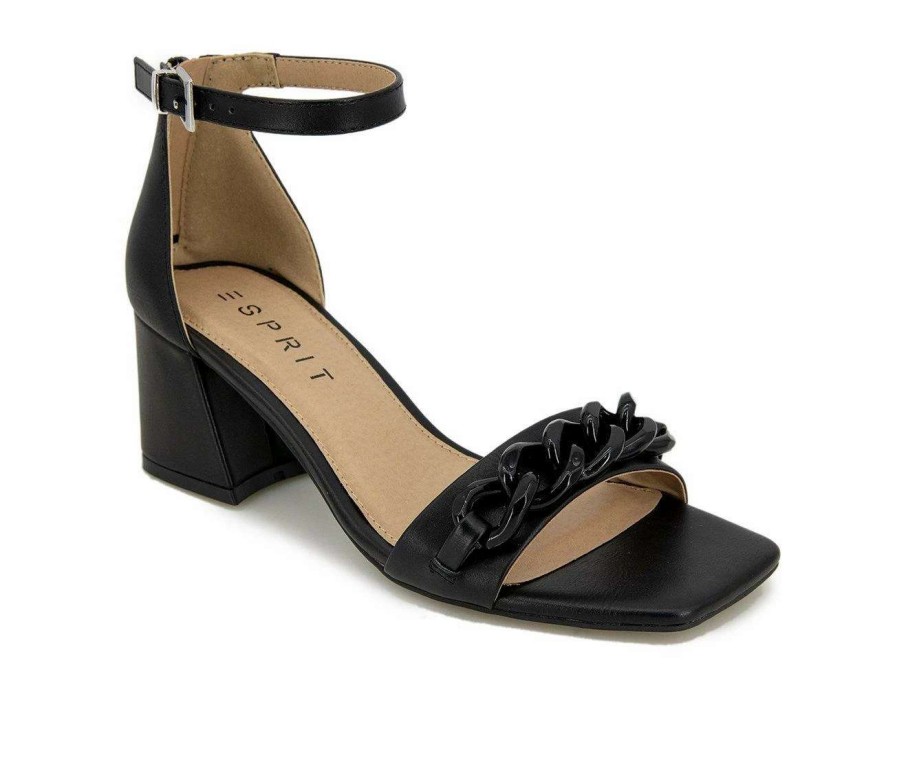 Heeled Sandals * | Best Pirce Women'S Esprit Jessa Heeled Dress Sandals Black