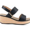 Wedge Sandals * | Outlet Women'S Patrizia Spelta Wedge Sandals Black