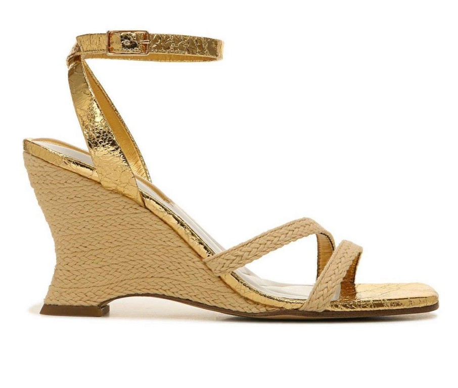 Heeled Sandals * | Buy Women'S Franco Sarto Franca 2 Wedge Dress Sandals Natural