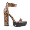 Heeled Sandals * | Best Deal Women'S London Rag Rattle Platform Dress Sandals Macchiato