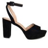 Heeled Sandals * | Best Pirce Women'S Journee Collection Nairri Platform Heels Black