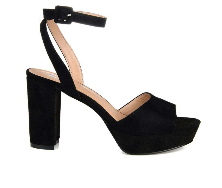 Heeled Sandals * | Best Pirce Women'S Journee Collection Nairri Platform Heels Black