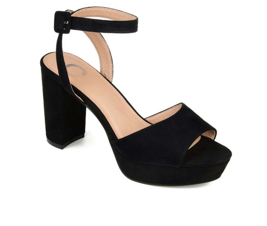 Heeled Sandals * | Best Pirce Women'S Journee Collection Nairri Platform Heels Black