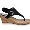 Wedge Sandals * | Wholesale Women'S White Mountain Aida Wedge Sandals Black