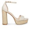 Platform Heels * | Deals Women'S Madden Girl Omega Block Heel Dress Sandals Bone Paris