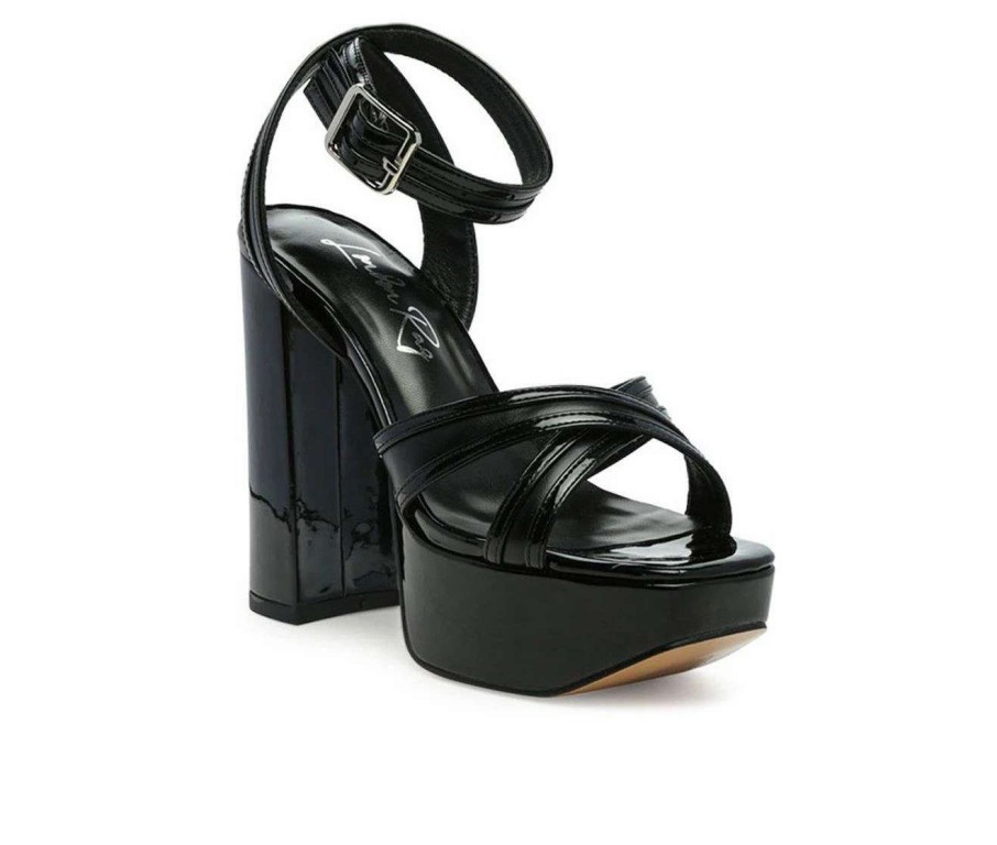 Platform Heels * | Buy Women'S London Rag Nyle Platform Dress Sandals Black