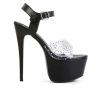 Platform Heels * | Promo Women'S London Rag First Date Platform Dress Sandals Black