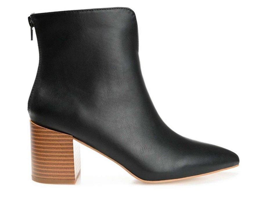 Heeled Boots * | Top 10 Women'S Journee Collection Kayden Block Heel Booties Black