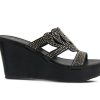 Wedge Sandals * | Cheap Women'S Patrizia Randili Wedge Sandals Black