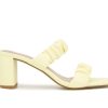 Heeled Sandals * | Outlet Women'S Kensie Kamilah Heeled Dress Sandals Pastel Yellow