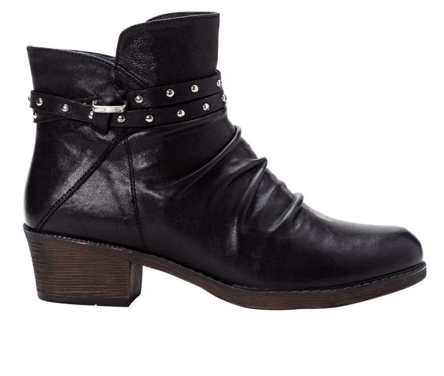 Ankle Boots And Booties * | Best Sale Women'S Propet Roxie Heeled Booties Black