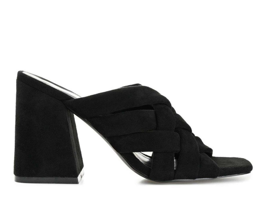 Heeled Sandals * | Best Reviews Of Women'S Journee Collection Dorisa Heeled Sandals Black