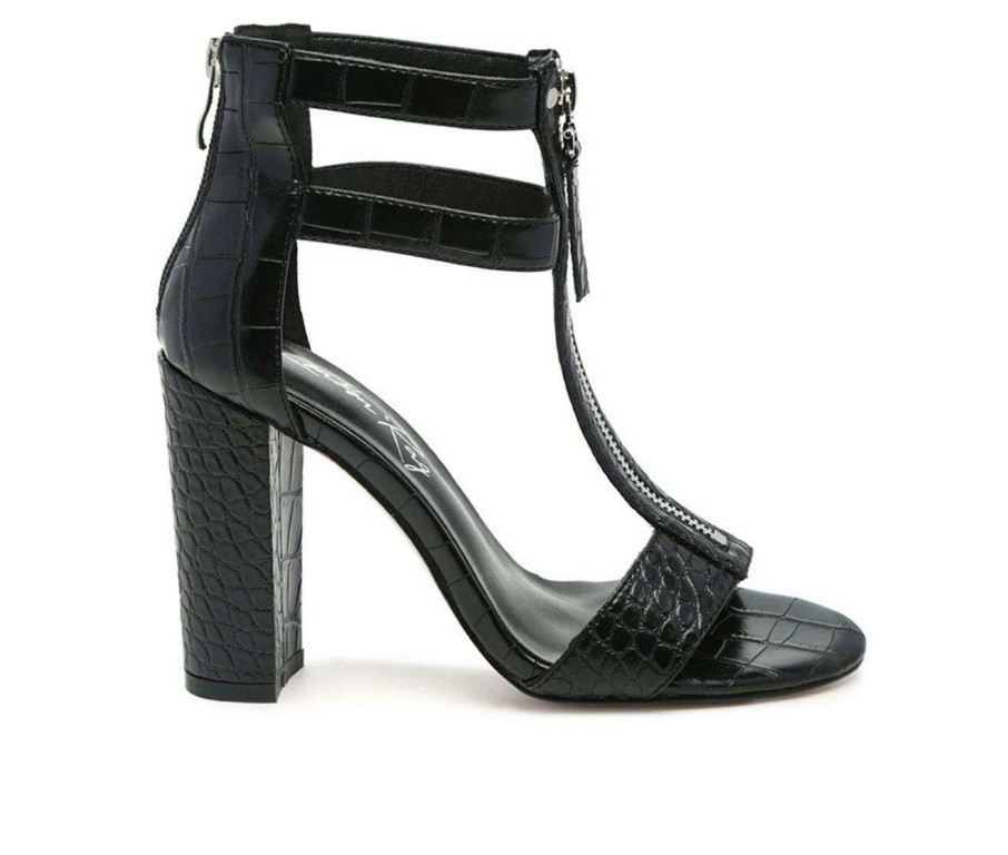 Block Heels * | Best Sale Women'S London Rag Felicity Dress Sandals Black