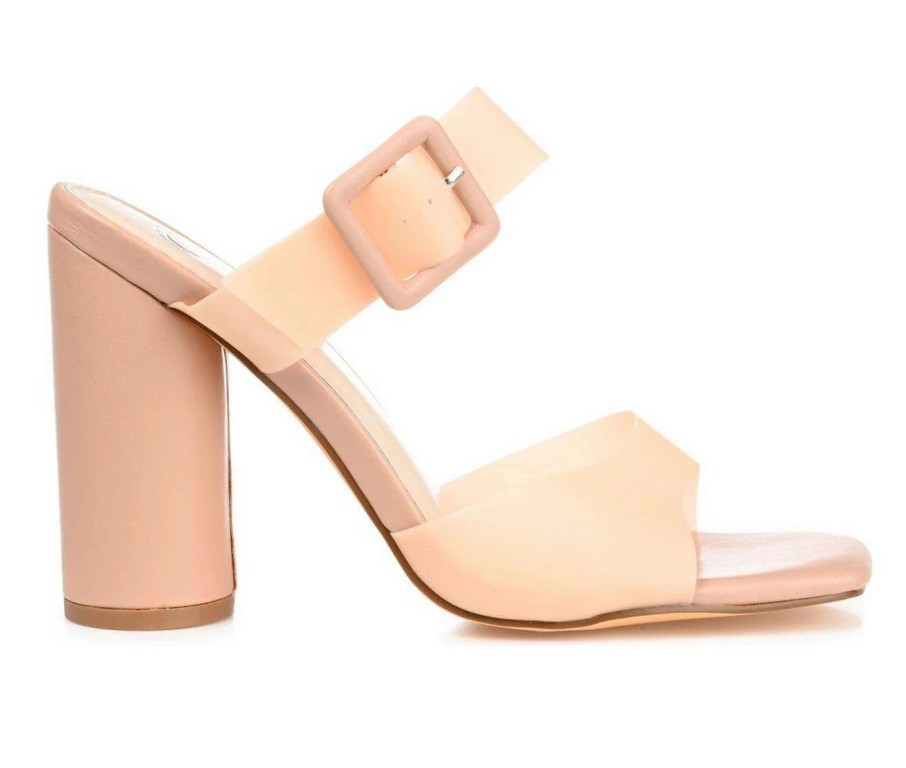 Heeled Sandals * | Brand New Women'S Journee Collection Luca Dress Sandals Nude