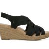 Heeled Sandals * | Outlet Women'S Dr. Scholls Everlasting Wedge Heeled Sandals Black