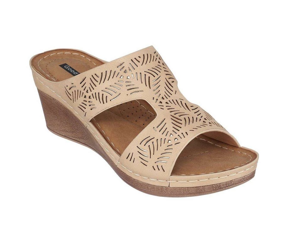 Wedge Sandals * | Top 10 Women'S Gc Shoes Drift Wedge Sandals Gold