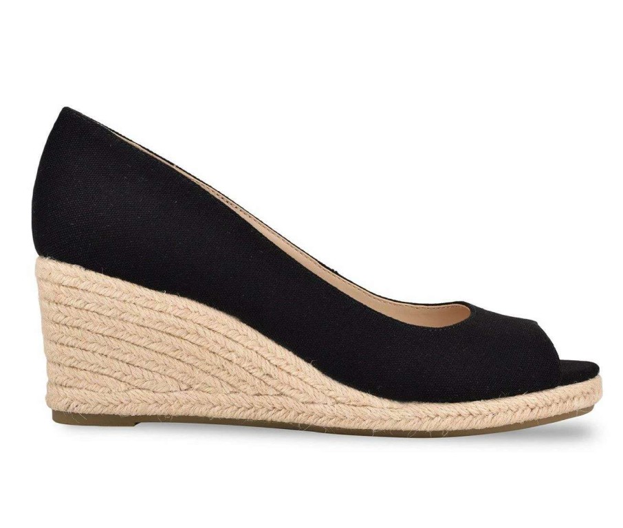 Wedge Heels * | Brand New Women'S Bandolino Nuri Wedges Black