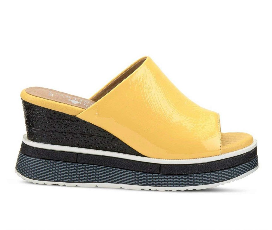 Wedge Sandals * | Top 10 Women'S L'Artiste Alurrin Platform Wedges Yellow