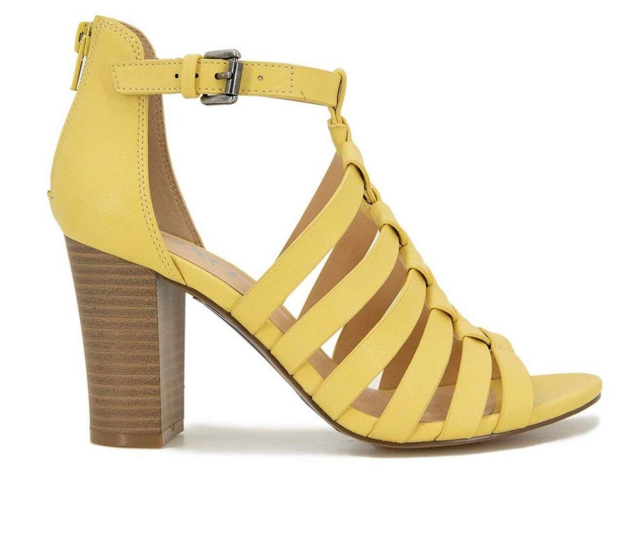 Heeled Sandals * | Best Deal Women'S Xoxo Baxter Dress Sandals Yellow