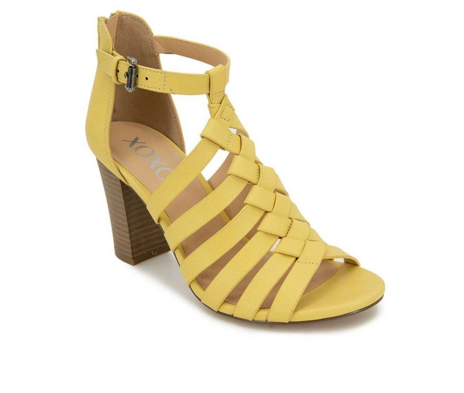 Heeled Sandals * | Best Deal Women'S Xoxo Baxter Dress Sandals Yellow