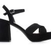 Heeled Sandals * | Brand New Women'S Y-Not Slope Dress Sandals Black Nub