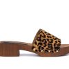 Heeled Sandals * | Brand New Women'S Olivia Miller Maya Bay Dress Sandals Leopard