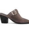 Block Heels * | Outlet Women'S Rag & Co Tarrah Heeled Mules Grey