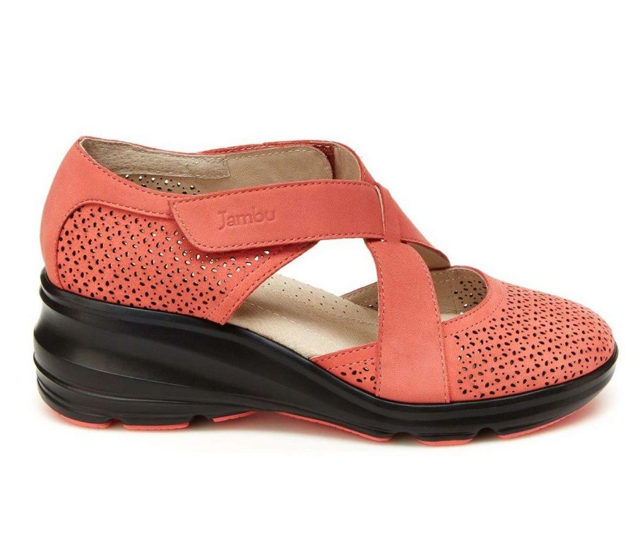 Wedge Heels * | Best Reviews Of Women'S Jambu Belize Wedges Coral