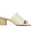 Heeled Sandals * | Best Reviews Of Women'S Franco Sarto Pisa Slide Heeled Dress Sandals Cream