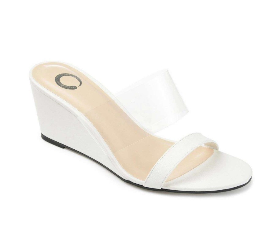 Wedge Heels * | Best Pirce Women'S Journee Collection Angelina Dress Wedges White