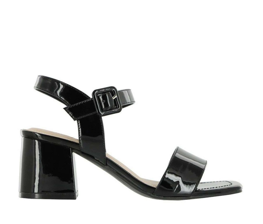 Heeled Sandals * | Promo Women'S Mia Amore Rosaly Dress Sandals Black