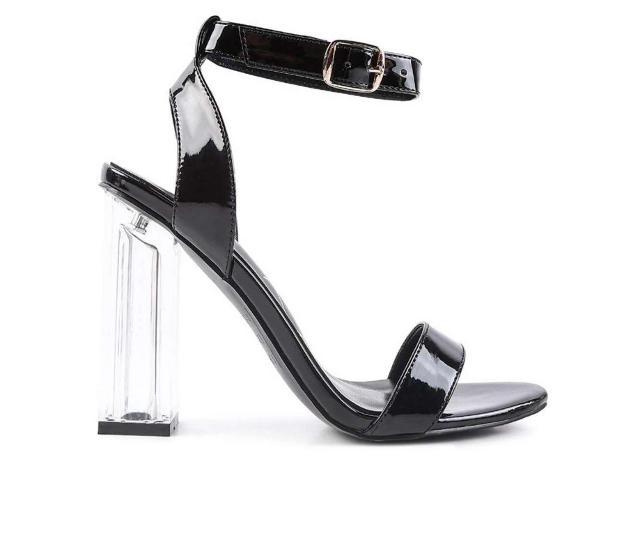 Heeled Sandals * | Top 10 Women'S London Rag Poloma Dress Sandals Black