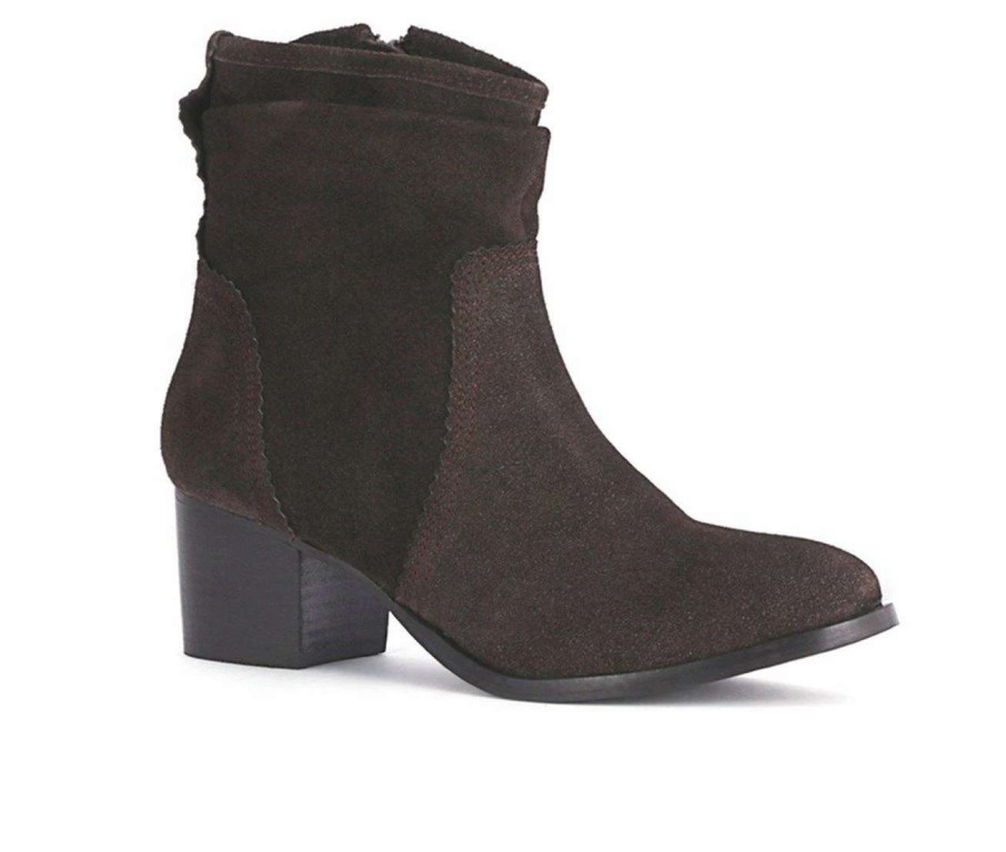 Ankle Boots And Booties * | Discount Women'S Rag & Co Bowie Heeled Booties Dk Brown