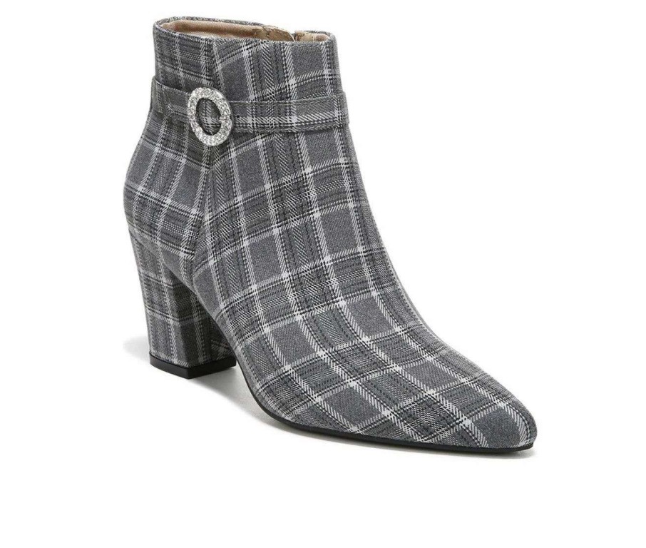 Ankle Boots And Booties * | Buy Women'S Lifestride Sparkle Booties Charcoal Plaid