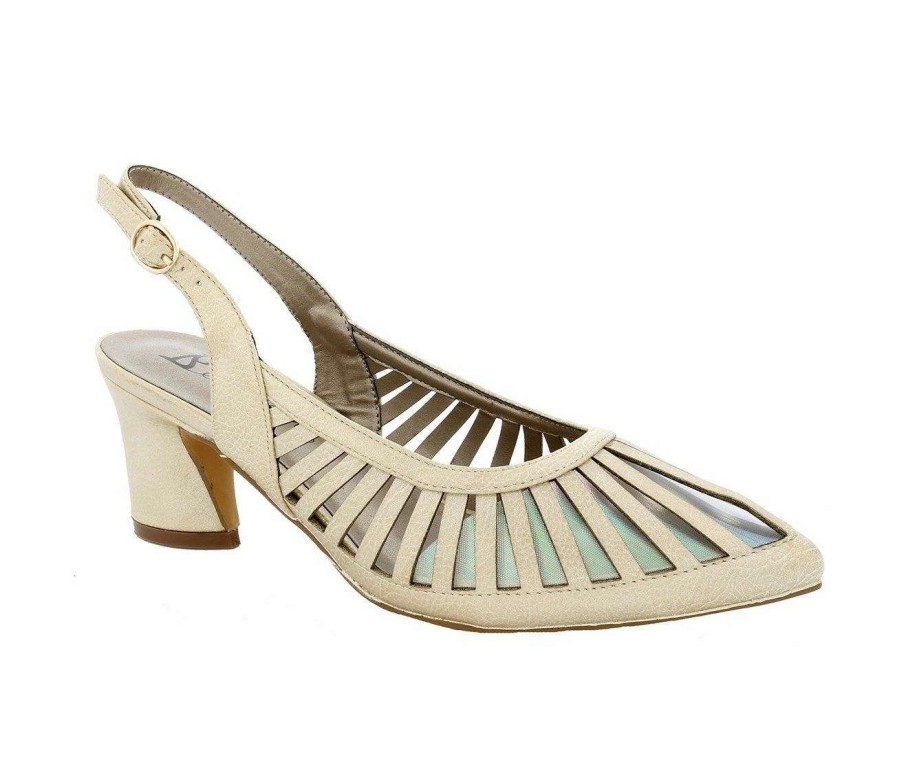 Block Heels * | Deals Women'S Bellini Love Pumps Gold