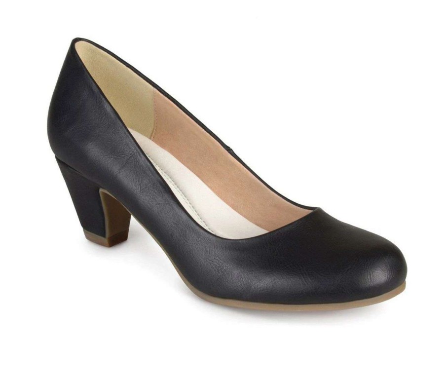 Block Heels * | Budget Women'S Journee Collection Luu-M Pumps Black